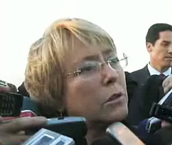 La emoción de Michelle Bachelet tras la muerte del general Bernales