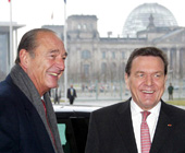 Jacques Chirac y Gerhard Schroeder
